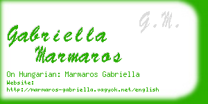 gabriella marmaros business card